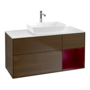 V&B Waschtischunterschrank Finion 120cm, Pl wh. m, Reg Peo m Lac, wal ven
