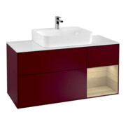 V&B Waschtischunterschrank Finion 120cm, Pl wh. m, Reg re Oa ven, Peo m