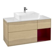V&B Waschtischunterschrank Finion 120cm, Pl wh. m, Reg re Peo, Oa ven