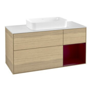 V&B Waschtischunterschrank Finion 120cm, Pl wh. m, Reg re Peo, Oa ven