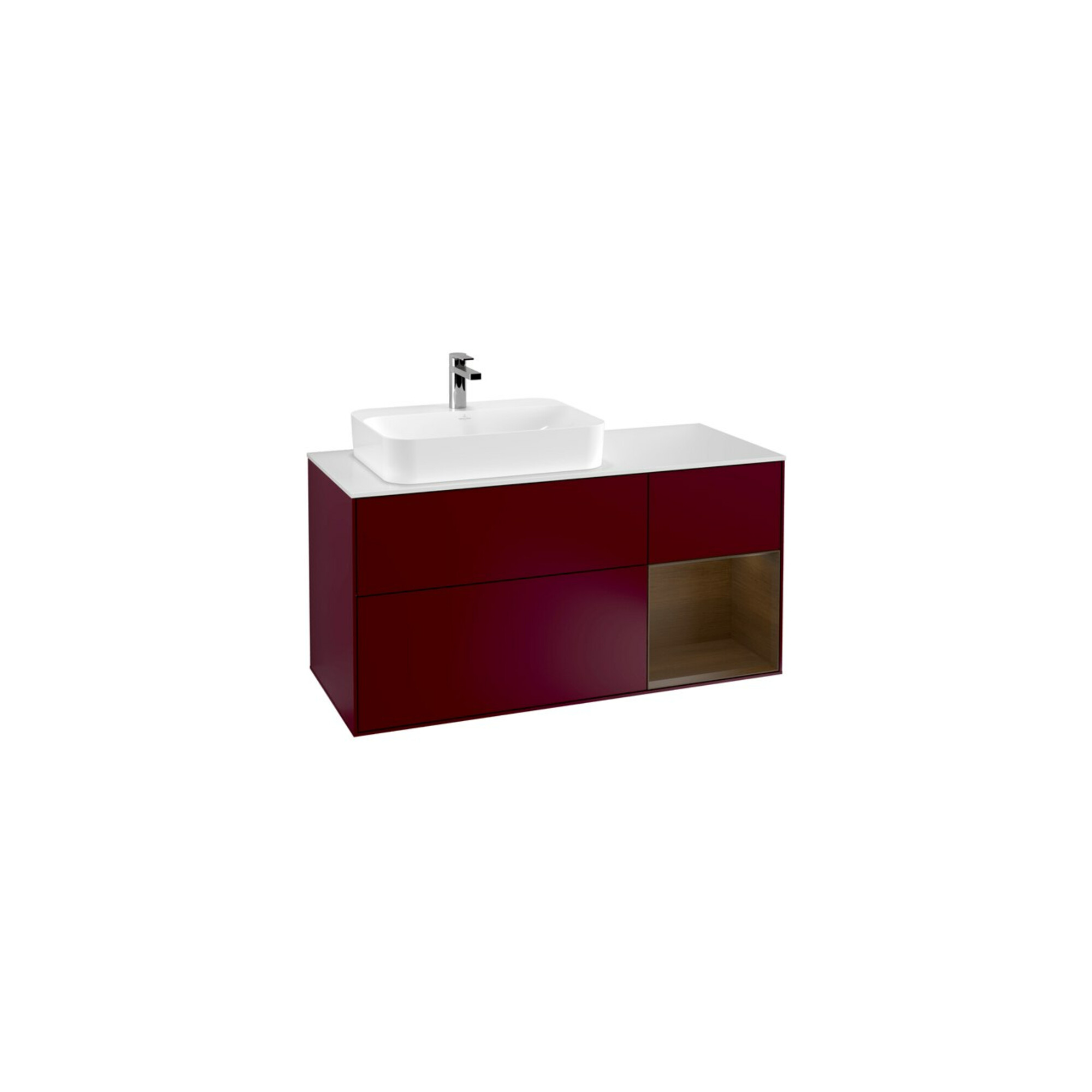 V&B Waschtischunterschrank Finion 120cm, Pl wh. m, Reg re wal ven, Peo m ; Villeroy & Boch