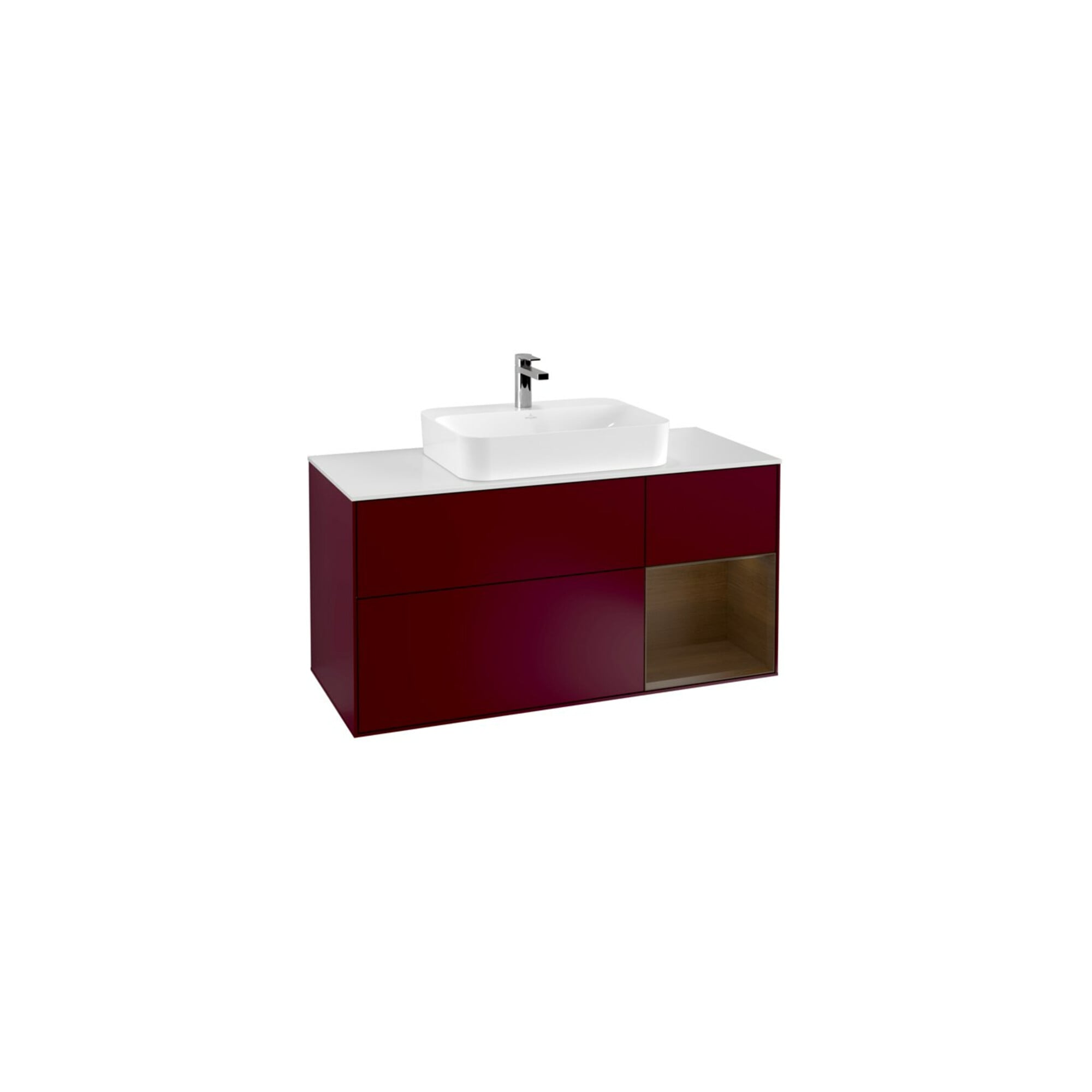 V&B Waschtischunterschrank Finion 120cm, Pl wh. m, Reg re wal ven, Peo m ; Villeroy & Boch