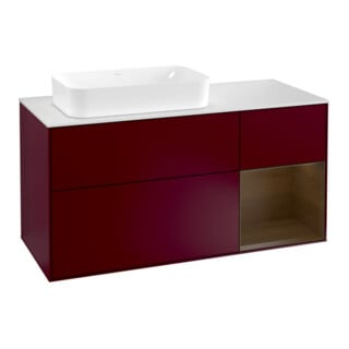 V&B Waschtischunterschrank Finion 120cm, Pl wh. m, Reg re wal ven, Peo m