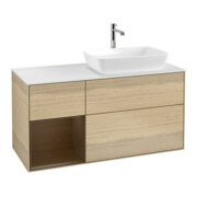 V&B Waschtischunterschrank Finion 120cm, Pl wh. m, Reg wal ven, Oa ven
