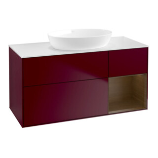 V&B Waschtischunterschrank Finion 120cm, Pl wh. m, Reg wal ven, Peo m