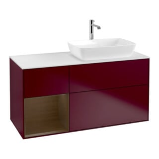 V&B Waschtischunterschrank Finion 120cm, Pl wh. m, Reg wal ven, Peo m