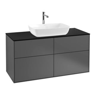 V&B Waschtischunterschrank Finion 120x60,3cm, Abd.-Pl. bla m, Anthrac. m