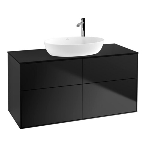 V&B Waschtischunterschrank Finion 120x60,3cm, Abd.-Pl. bla m, bla m Lac