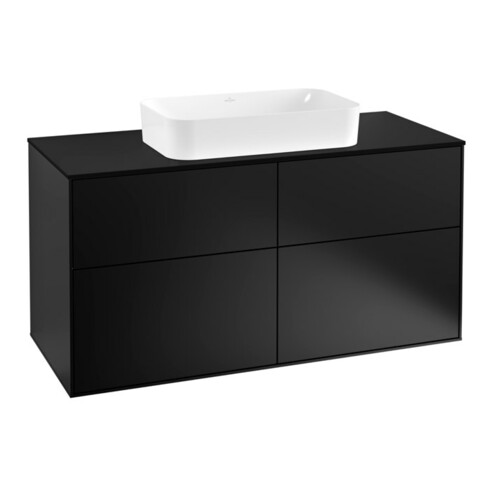 V&B Waschtischunterschrank Finion 120x60,3cm, Abd.-Pl. bla m, bla m Lac