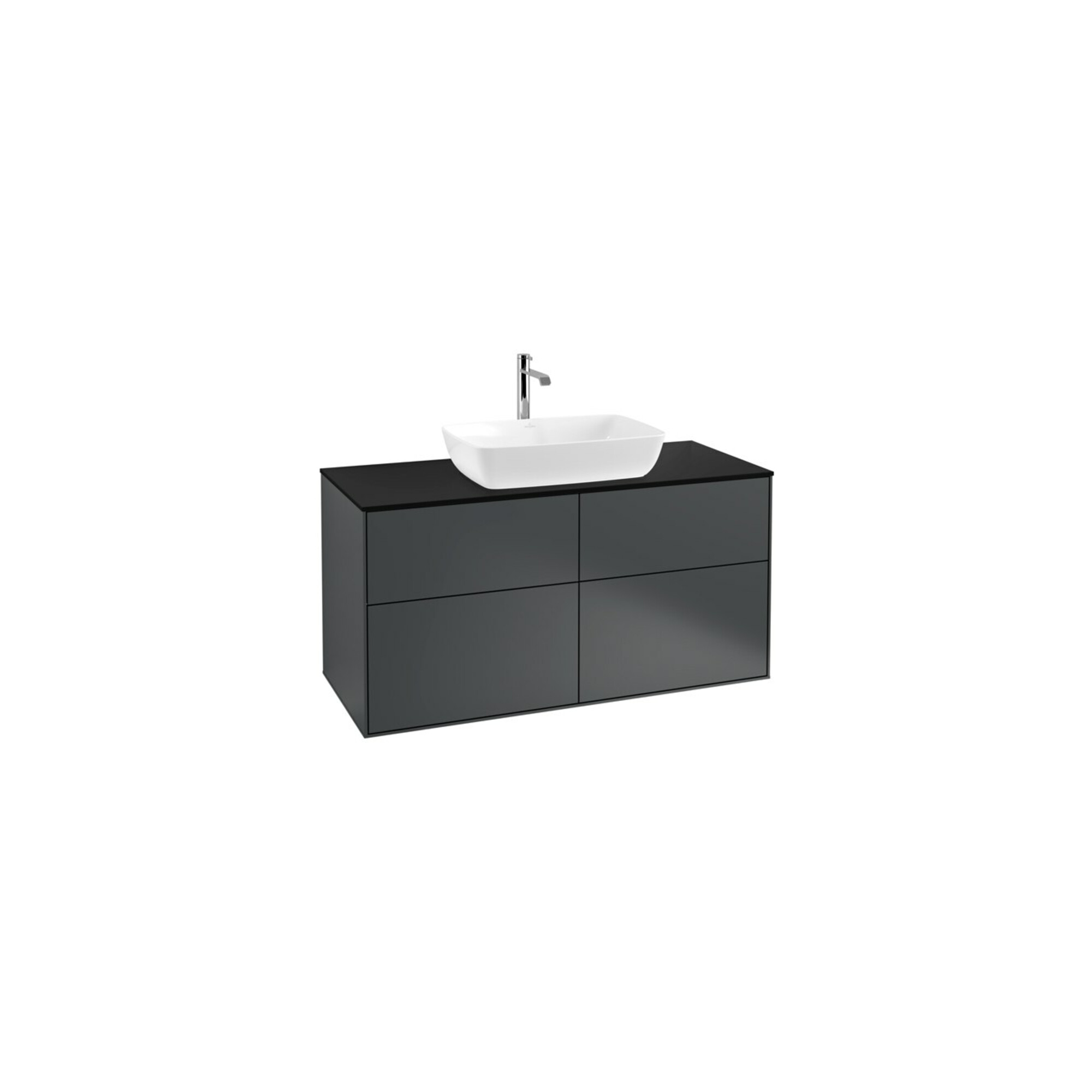 V&B Waschtischunterschrank Finion 120x60,3cm, Abd.-Pl. bla m, md bl. m Lac ; Villeroy & Boch
