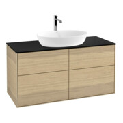 V&B Waschtischunterschrank Finion 120x60,3cm, Abd.-Pl. bla m, Oak Veneer