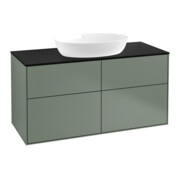 V&B Waschtischunterschrank Finion 120x60,3cm, Abd.-Pl. bla m, Oli. m Lac