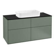 V&B Waschtischunterschrank Finion 120x60,3cm, Abd.-Pl. bla m, Oli. m Lac