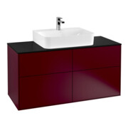 V&B Waschtischunterschrank Finion 120x60,3cm, Abd.-Pl. bla m, Peony Matt