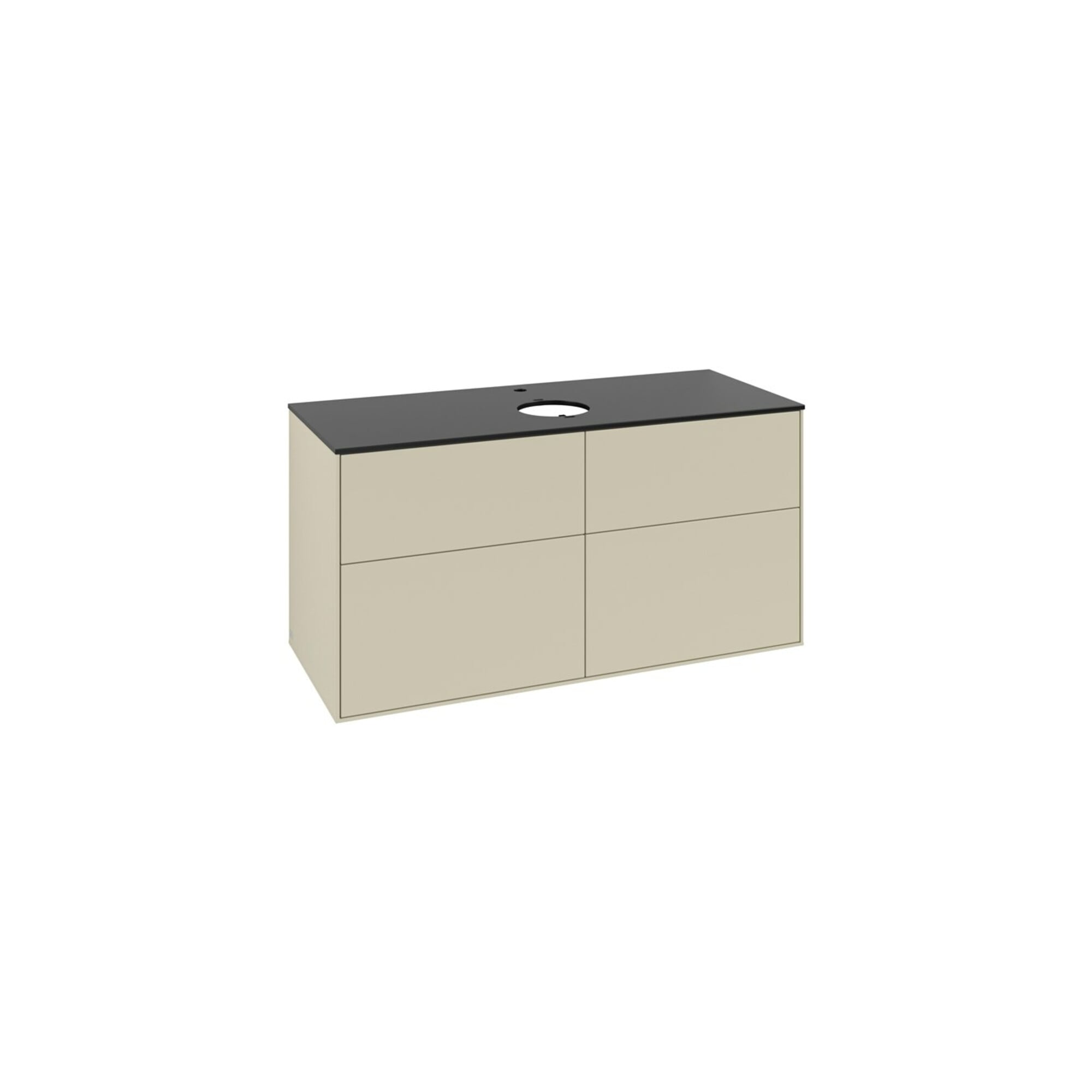 V&B Waschtischunterschrank Finion 120x60,3cm, Abd.-Pl. bla m, si Gr m Lac ; Villeroy & Boch