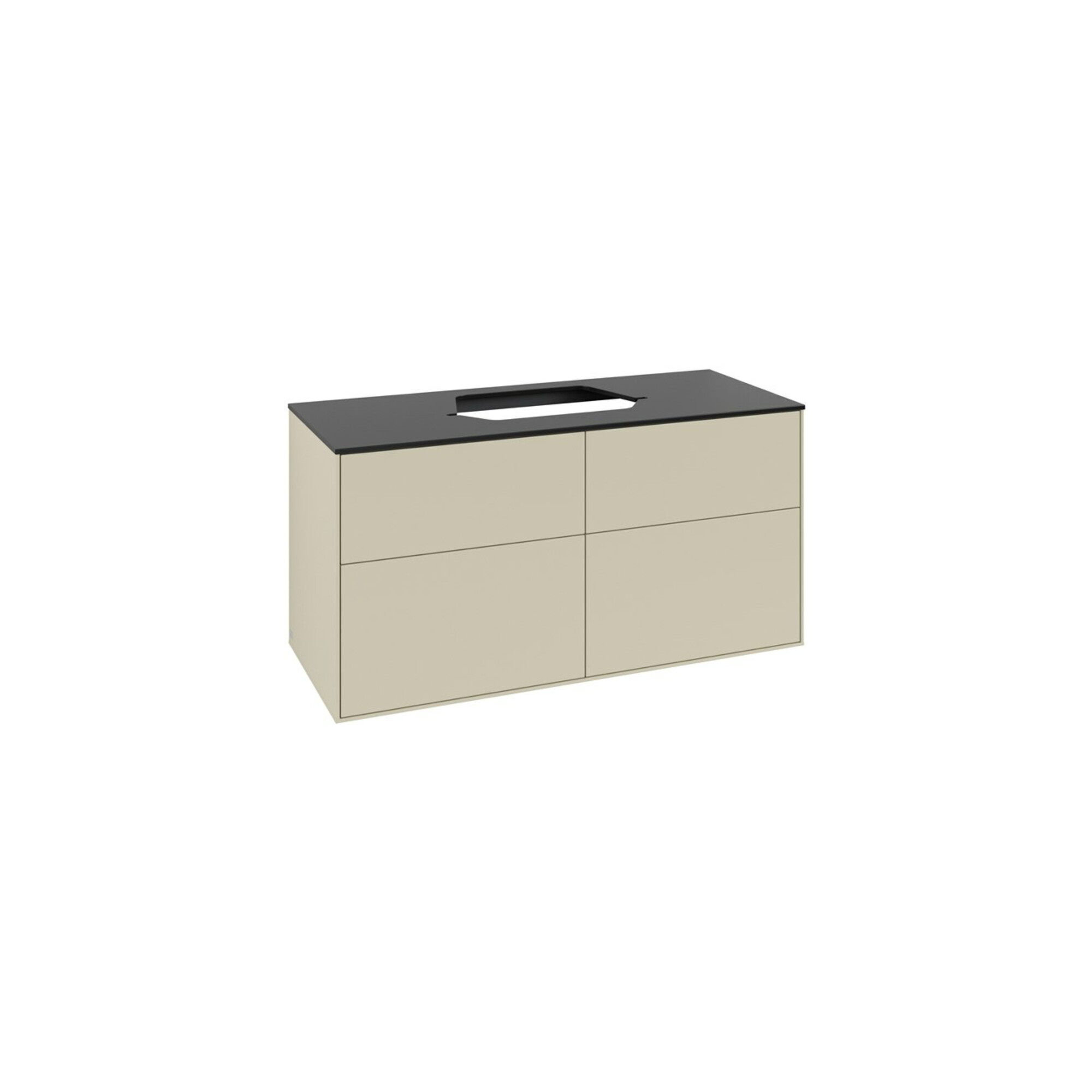 V&B Waschtischunterschrank Finion 120x60,3cm, Abd.-Pl. bla m, si Gr m Lac ; Villeroy & Boch