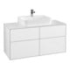 V&B Waschtischunterschrank Finion 120x60,3cm, Abd.-Pl. wh. m, glo wh. Lac-1