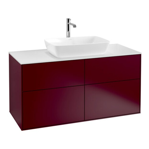 V&B Waschtischunterschrank Finion 120x60,3cm, Abd.-Pl. wh. m, Peony Matt