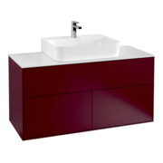 V&B Waschtischunterschrank Finion 120x60,3cm, Abd.-Pl. wh. m, Peony Matt
