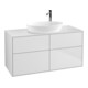 V&B Waschtischunterschrank Finion 120x60,3cm, Abd.-Pl. wh. m, wh. m Lac-1