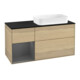 V&B Waschtischunterschrank Finion 120x60 cm, Reg li Anthrac. m, Oak Veneer-1