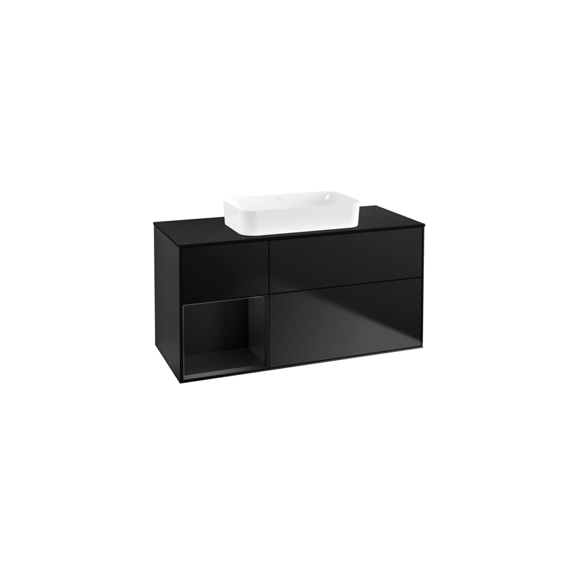 V&B Waschtischunterschrank Finion 120x60 cm, Reg li bla m Lac, bla m Lac ; Villeroy & Boch