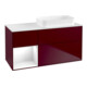 V&B Waschtischunterschrank Finion 120x60 cm, Reg li glo wh. Lac, Peo Matt-1