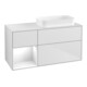V&B Waschtischunterschrank Finion 120x60 cm, Reg li glo wh. Lac, wh. m Lac-1