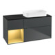 V&B Waschtischunterschrank Finion 120x60 cm, Reg li gol m, md bl. m Lac-1
