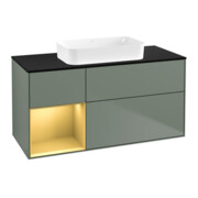 V&B Waschtischunterschrank Finion 120x60 cm, Reg li gol m, Oli. m Lacquer