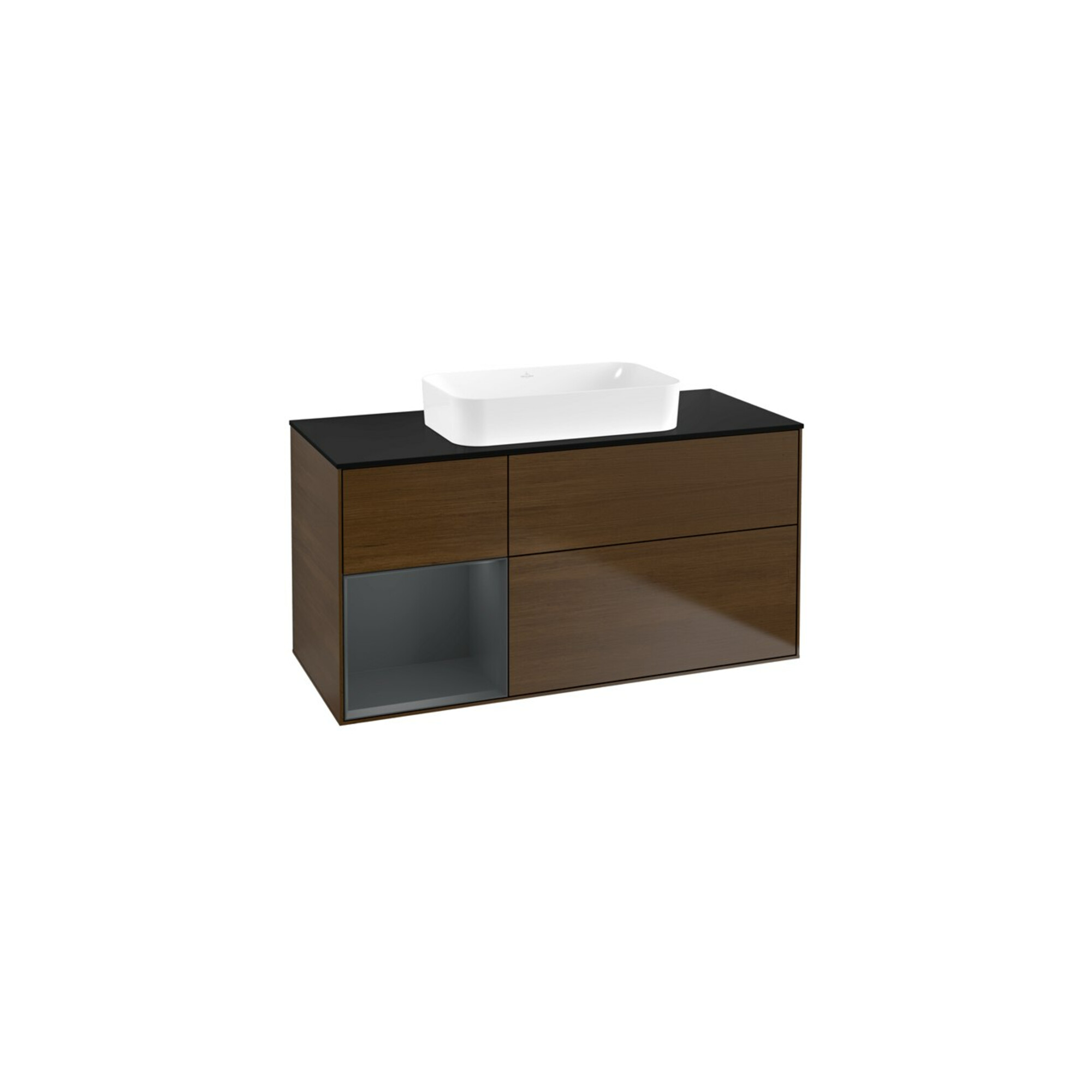 V&B Waschtischunterschrank Finion 120x60 cm, Reg li md bl. m Lac, wal ven ; Villeroy & Boch