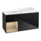 V&B Waschtischunterschrank Finion 120x60 cm, Reg li Oa ven, bla m lacquer-1