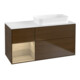 V&B Waschtischunterschrank Finion 120x60 cm, Reg li Oa ven, Walnut veneer-1