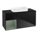 V&B Waschtischunterschrank Finion 120x60 cm, Reg li Oli. m Lac, bla m Lac