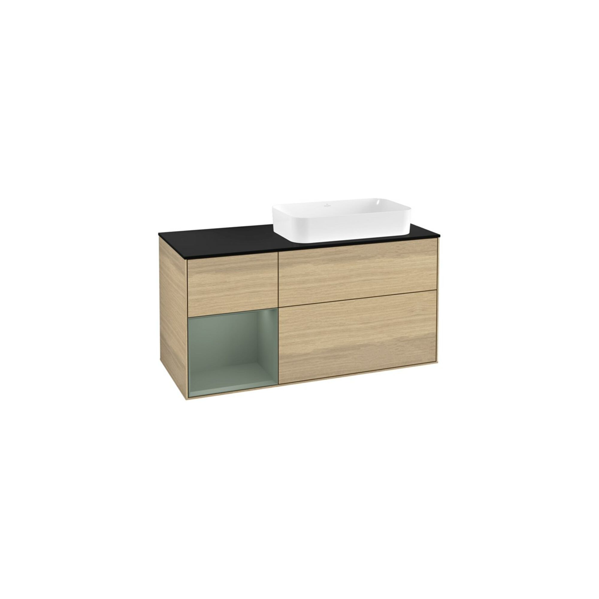 V&B Waschtischunterschrank Finion 120x60 cm, Reg li Oli. m Lac, Oak Veneer ; Villeroy & Boch