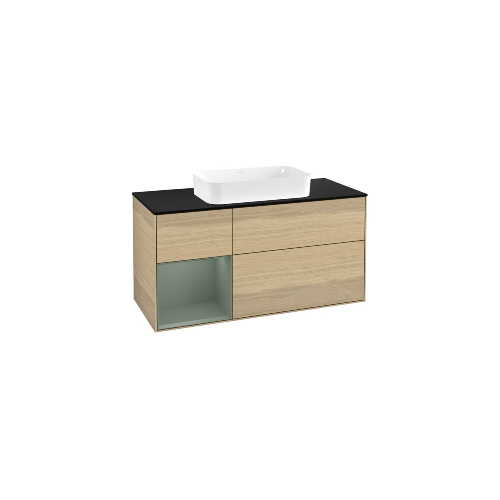 V&B Waschtischunterschrank Finion 120x60 cm, Reg li Oli. m Lac, Oak Veneer ; Villeroy & Boch