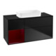 V&B Waschtischunterschrank Finion 120x60 cm, Reg li Peo, bla matt lacquer-1