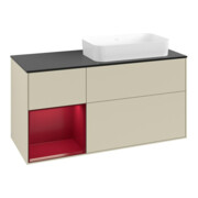 V&B Waschtischunterschrank Finion 120x60 cm, Reg li Peo, si Gr m Lacquer