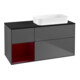 V&B Waschtischunterschrank Finion 120x60 cm, Reg li Peony, Anthracite matt-1