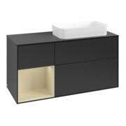 V&B Waschtischunterschrank Finion 120x60 cm, Reg li si Gr m Lac, bla m Lac-4