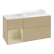 V&B Waschtischunterschrank Finion 120x60 cm, Reg li si Gr m Lac, Oa Veneer-3