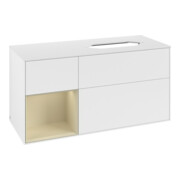 V&B Waschtischunterschrank Finion 120x60 cm, Reg li si Gr m Lac, wh. m Lac-3