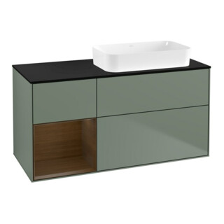V&B Waschtischunterschrank Finion 120x60 cm, Reg li wal ven, Oli. m Lac