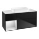 V&B Waschtischunterschrank Finion 120x60 cm, Reg li wh. m Lac, bla m Lac-1