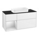 V&B Waschtischunterschrank Finion 120x60 cm, Reg li wh. m Lac, glo wh. Lac-1