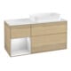 V&B Waschtischunterschrank Finion 120x60 cm, Reg li wh. m Lac, Oak Veneer-1