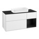 V&B Waschtischunterschrank Finion 120x60 cm, Reg re bla m Lac, glo wh. Lac-1