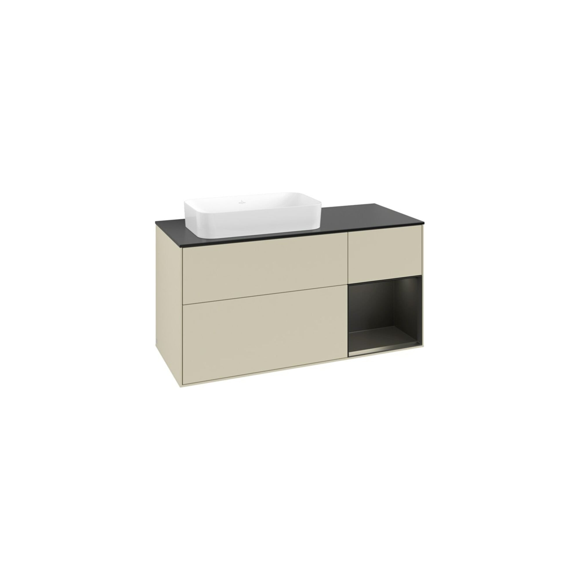 V&B Waschtischunterschrank Finion 120x60 cm, Reg re bla m Lac, si Gr m Lac ; Villeroy & Boch