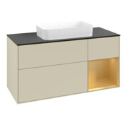 V&B Waschtischunterschrank Finion 120x60 cm, Reg re gol m, si Gr m Lacquer-3