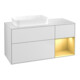 V&B Waschtischunterschrank Finion 120x60 cm, Reg re gol m, wh. m lacquer-1